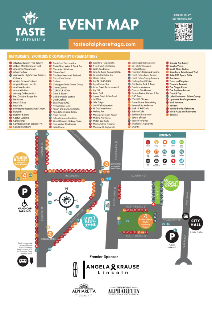 Restaurants List 2024 Taste of Alpharetta